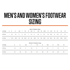 5.11 Men and Women Footwear Sizing