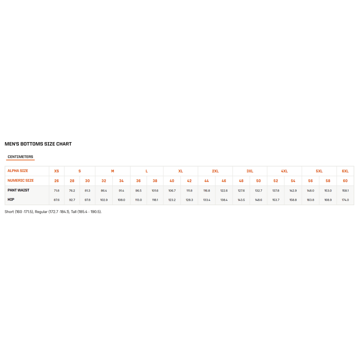 5.11 MultiCam TDU Pant Size Guide