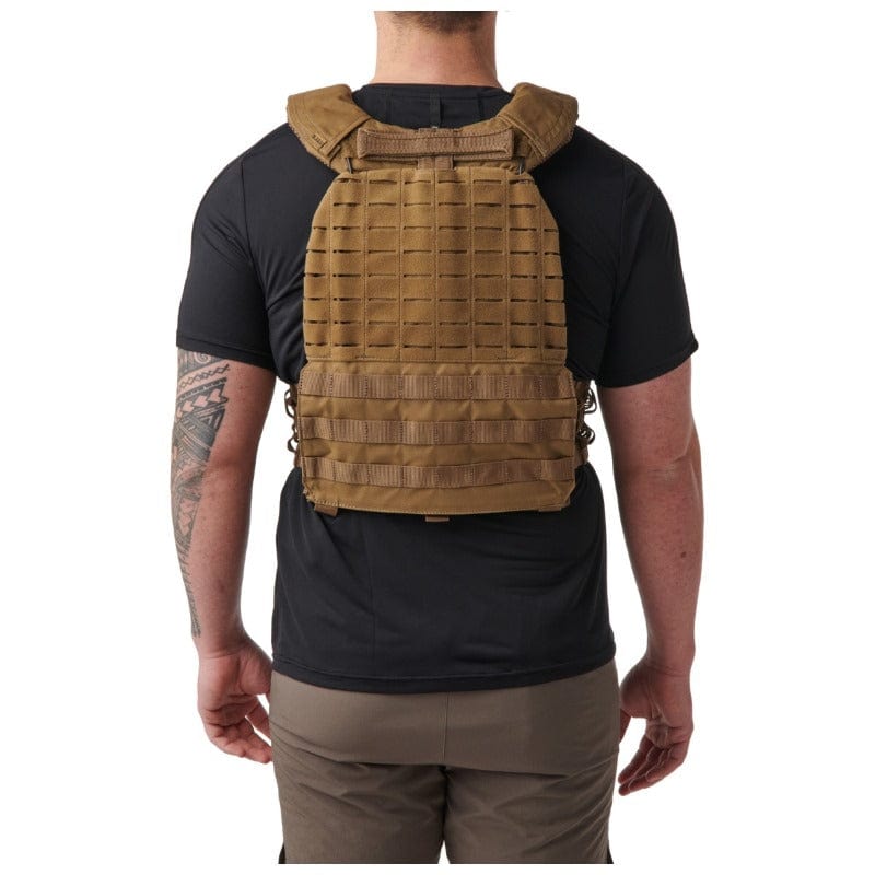 Back view of a man wearing 5.11 TacTec Plate Carrier - Kangaroo