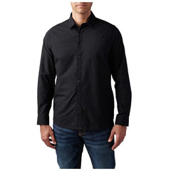 5.11 Igor Solid Long Sleeve Shirt - Black - Front 2