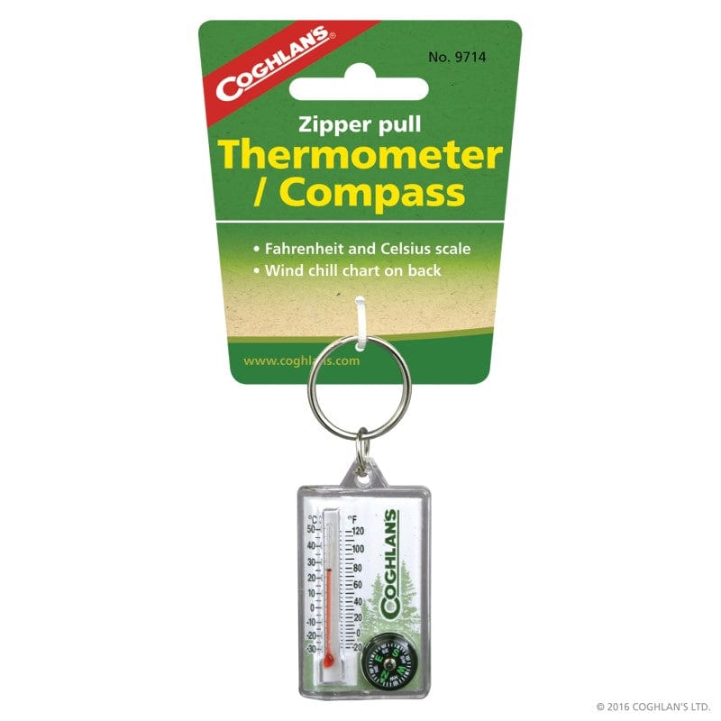 Coghlan's Zipper Pull Thermometer/Compass