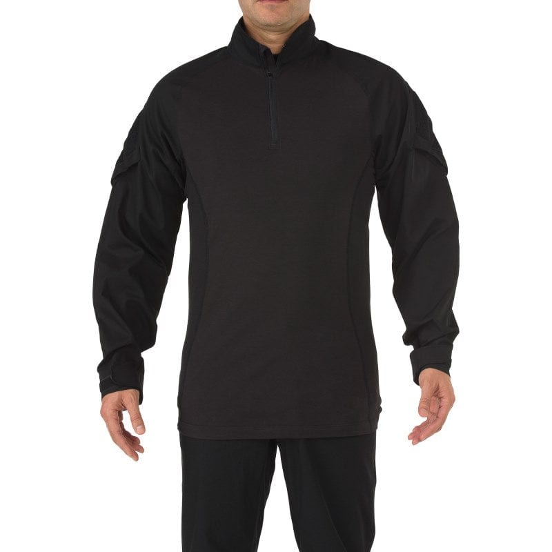 5.11 Rapid Assault Shirt - Black - Front View