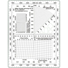 Military Template Tech GPS Plotting Protractor 1