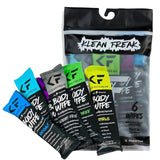 Klean Freak Body Wipes Trial 6 Pack (Assorted)