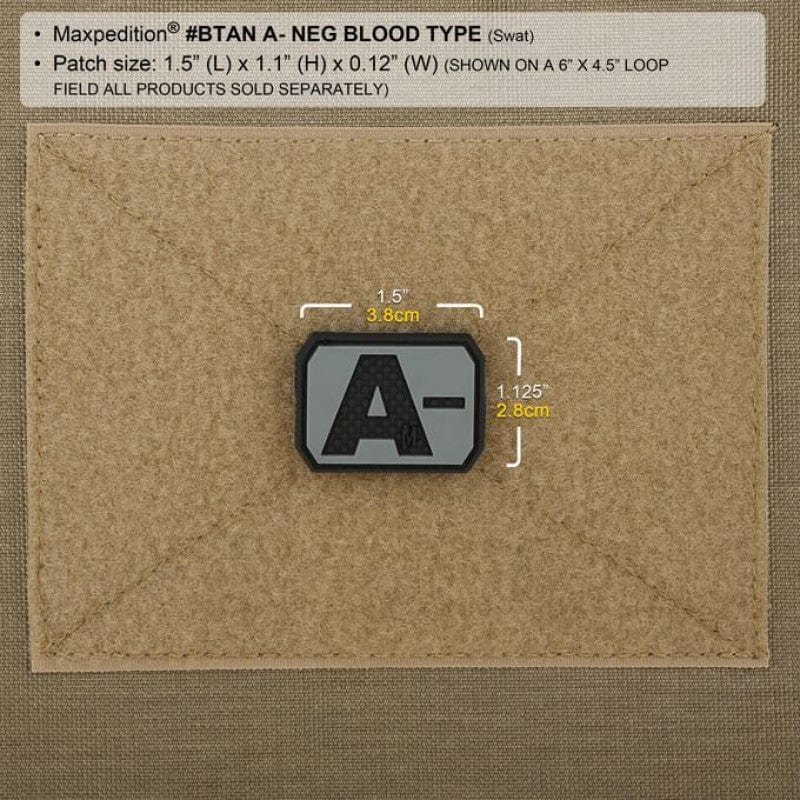 Maxpedition A- Blood Type Morale Patch