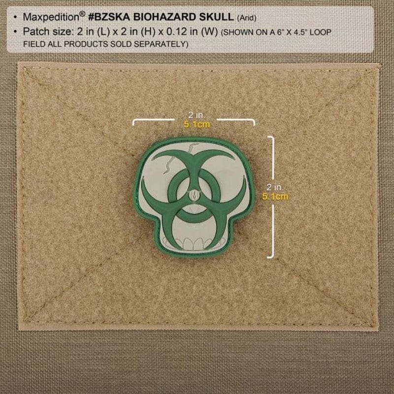 Maxpedition Biohazard Skull Morale Patch