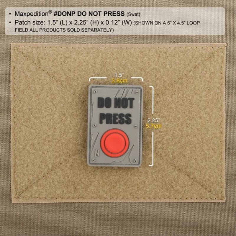 Maxpedition Do Not Press Morale Patch