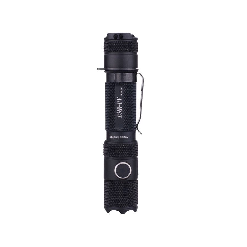 Powertac E9R-UV - 1300 Lumen USB Rechargeable LED Flashlight with UV