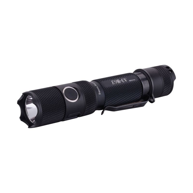 Powertac E9R-UV - 1300 Lumen USB Rechargeable LED Flashlight with UV