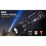 Powertac M6 - 1300 Lumen USB Rechargeable LED Flashlight with Magnetic Base