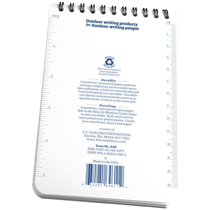 RITR 646 Durarite Top Spiral 4x6 Notebook