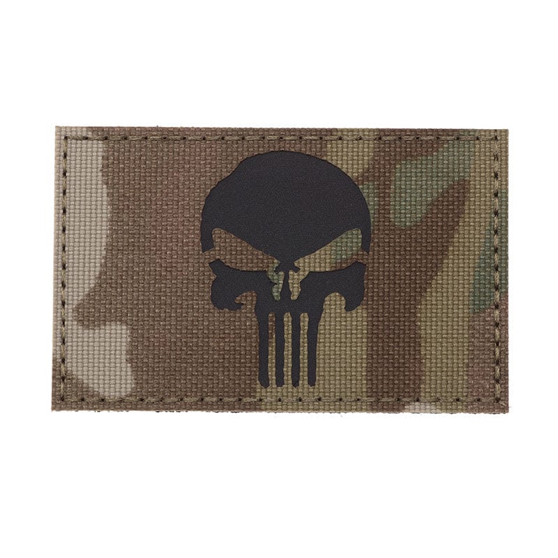 Valhalla Reflective Woven Punisher Patch