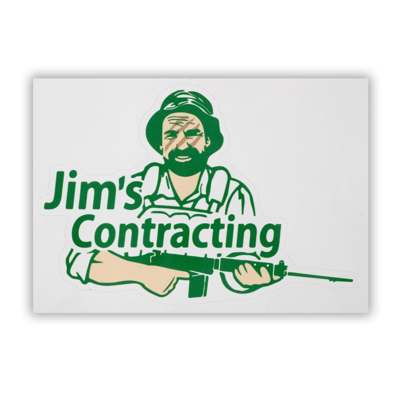 Jim's Contracting Sticker