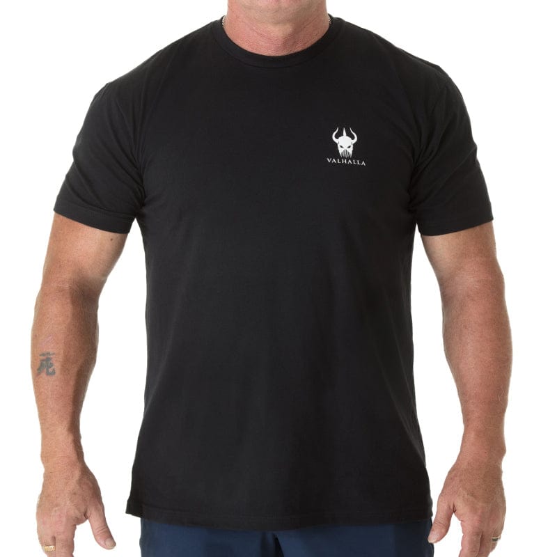 Valhalla Crossed Axe Crew Neck - Black - Front