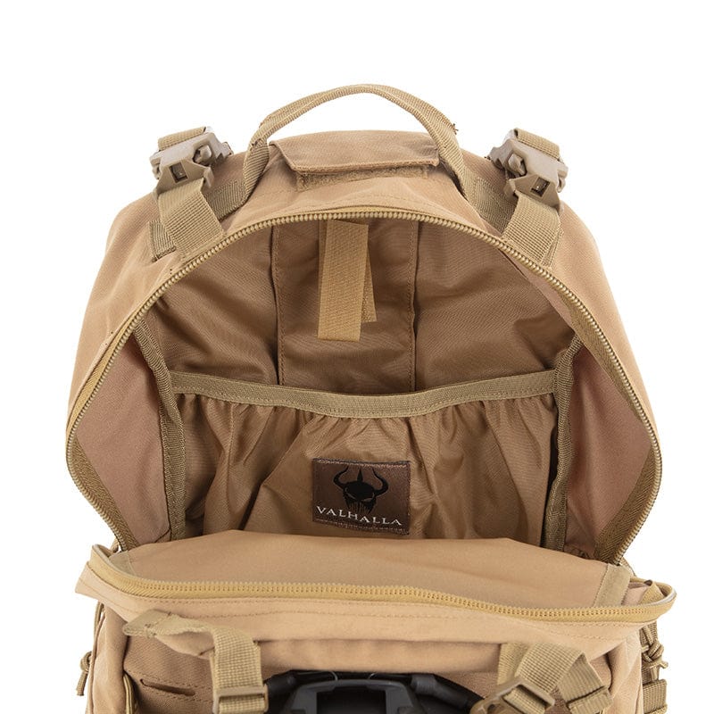 Valhalla Removable Operator Pack Coyote Brown Inside Details