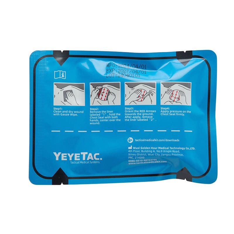 YEYETAC AeroLock Advanced Chest Seal (Vented)