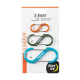 Nite Ize S-Biner Dual Carabiner Aluminium - 3 Pack Assorted