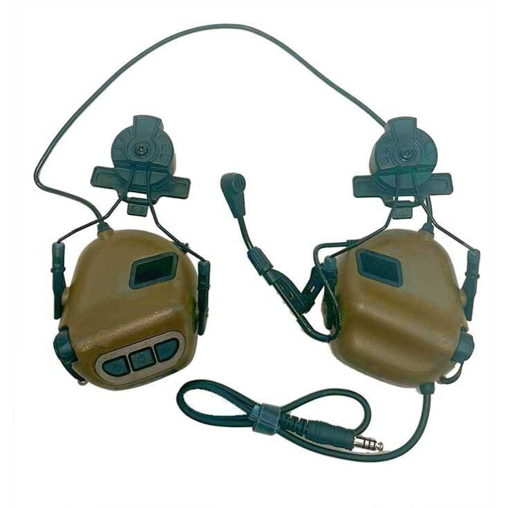 Earmor M32H Hearing Protector Earmuffs with Exfil Ballistic Helmet Rail 3.0 (Team Wendy)