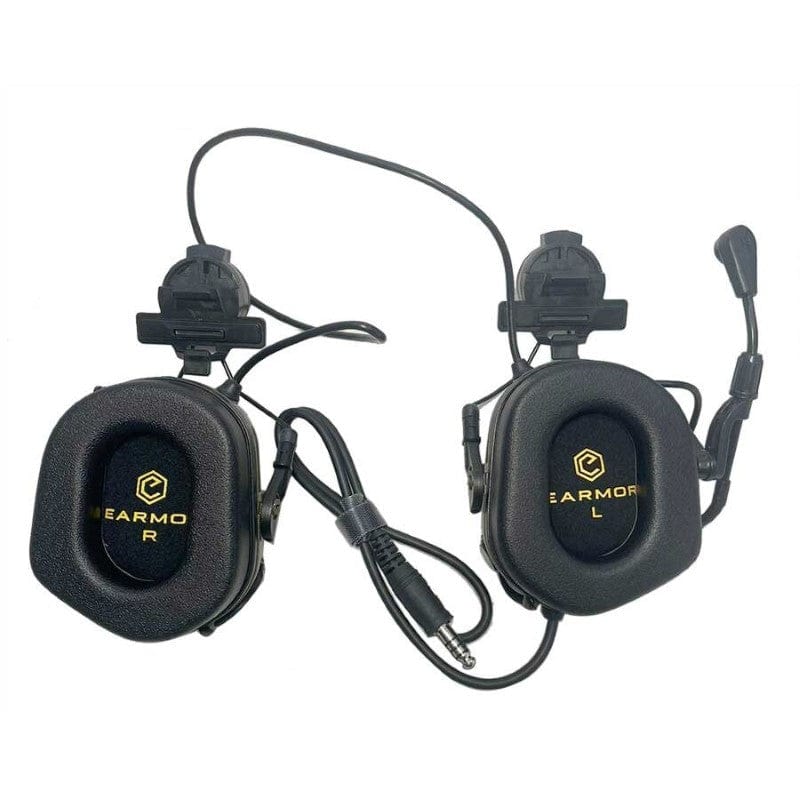 Earmor M32H Hearing Protector Earmuffs with Exfil Ballistic Helmet Rail 3.0 (Team Wendy)