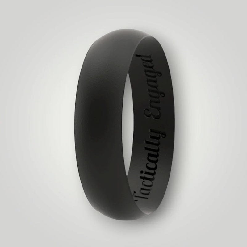 Tactically Engaged Thin Classic Silicone Ring