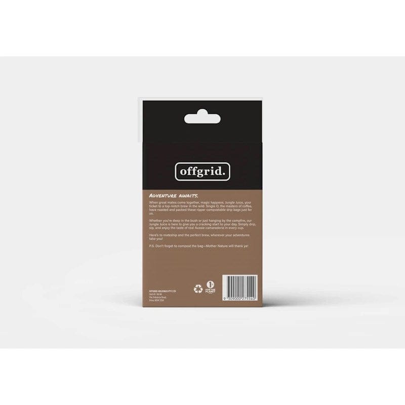 Offgrid Jungle Juice - Compostable Drip Coffee Bag (5 Serves)