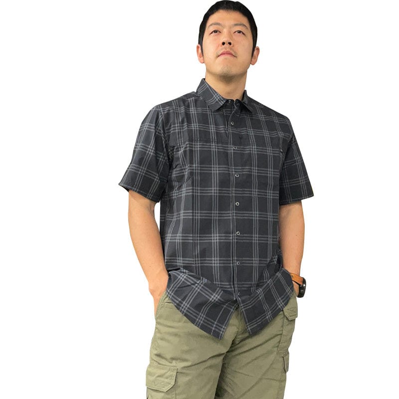 5.11 Wyatt S/S Plaid Shirt - Black Plaid