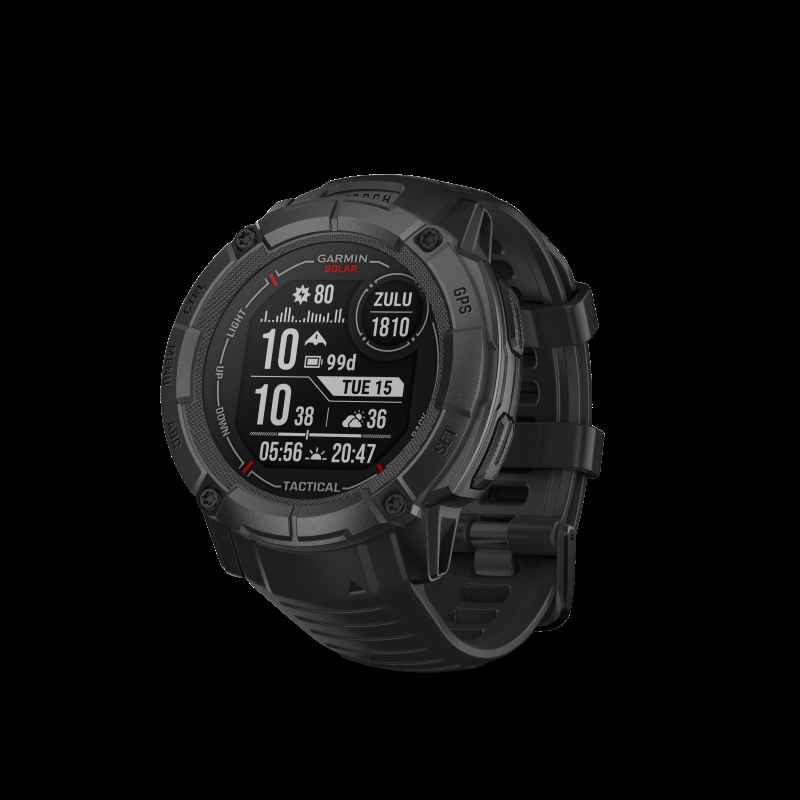 Garmin Instinct 2X Solar Tactical (Coyote Tan) Rugged GPS Smartwatch -  Flashlight, Ballistics Calculator, Solar Lens - Gift Box with Screen